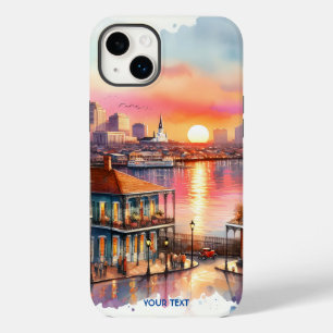 Fantasy Cute Sunset New Orleans View Case-Mate iPhone 14 Plus Case