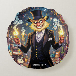 Fantasy Cute Super Villain Toys Round Cushion