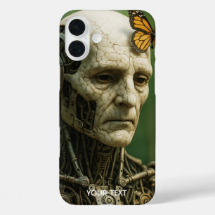 Fantasy Cute Surrealism Butterfly Face iPhone 16 Plus Case