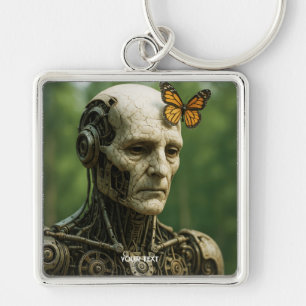 Fantasy Cute Surrealism Butterfly Face Key Ring