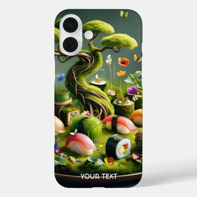 Fantasy Cute Sushi Japanese Landscape Case-Mate iPhone Case (Back)