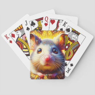 Fantasy Cute Sweet Surreal Mice  Playing Cards