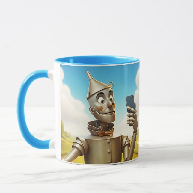 Fantasy Cute Tin Man Road Mug (Left)