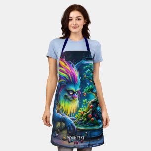 Fantasy Cute Troll Bonsai Tree Apron