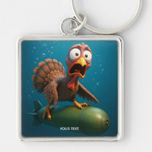 Fantasy Cute  Turkey Sea Torpedo Key Ring