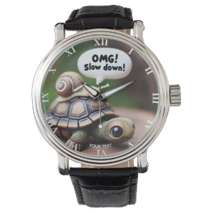 Fantasy Cute Turtle Snail Speed Watch