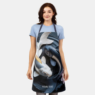 Fantasy Cute Two Koi Fish Apron