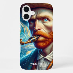 Fantasy Cute Van Gogh Saxophone iPhone 16 Plus Case