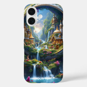 Fantasy Cute Village Tiny City . Perfect As A Bir iPhone 16 Case