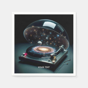 Fantasy Cute Vinyl Player Space  Napkin
