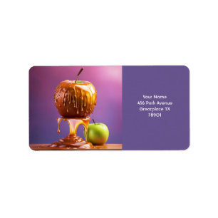 Fantasy Cute Vivid Apple Caramel Syrup Label