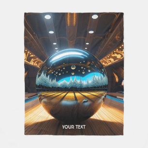 Fantasy Cute Vivid Bowling Glass Ball Fleece Blanket