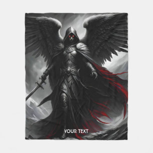 Fantasy Cute Vivid Dark Scary Angel Fleece Blanket