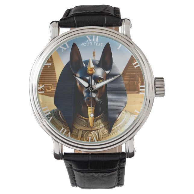 Fantasy Cute Vivid Egypt God Pyramids Watch (Front)