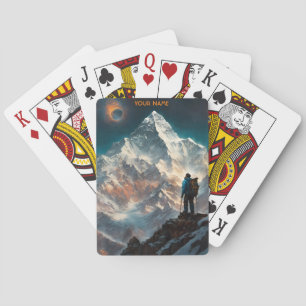Fantasy Cute Vivid Flowers Everest Alpinist Playing Cards