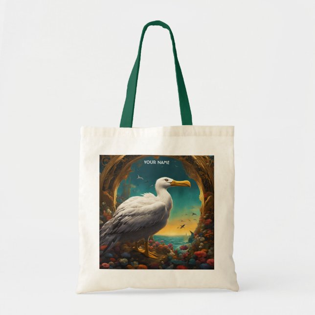 Fantasy Cute Vivid Majestic Great Albatross Tote Bag (Front)