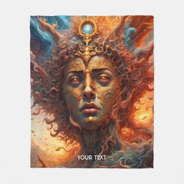 Fantasy Cute Vivid Myth Angel Creature Fleece Blanket (Front)