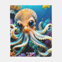 Fantasy Cute Vivid Octopus Sea Creatures