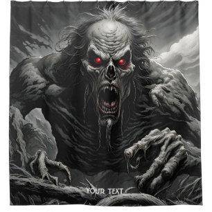 Fantasy Cute Vivid Scary Horror Creature Shower Curtain
