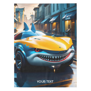 Fantasy Cute Vivid Shark Concept Car Tablecloth