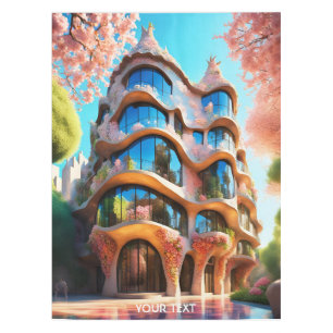 Fantasy Cute Vivid Spanish Modernism House Tablecloth