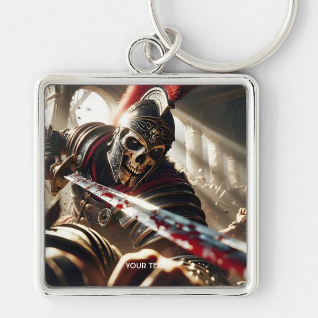 Fantasy Cute  Warrior Ancient Armour Key Ring (Front)