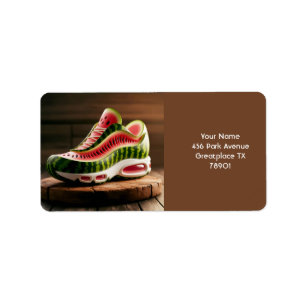 Fantasy Cute Watermelon Sport Shoes Label