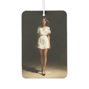 Fantasy Cute White Dress Girl Car Air Freshener