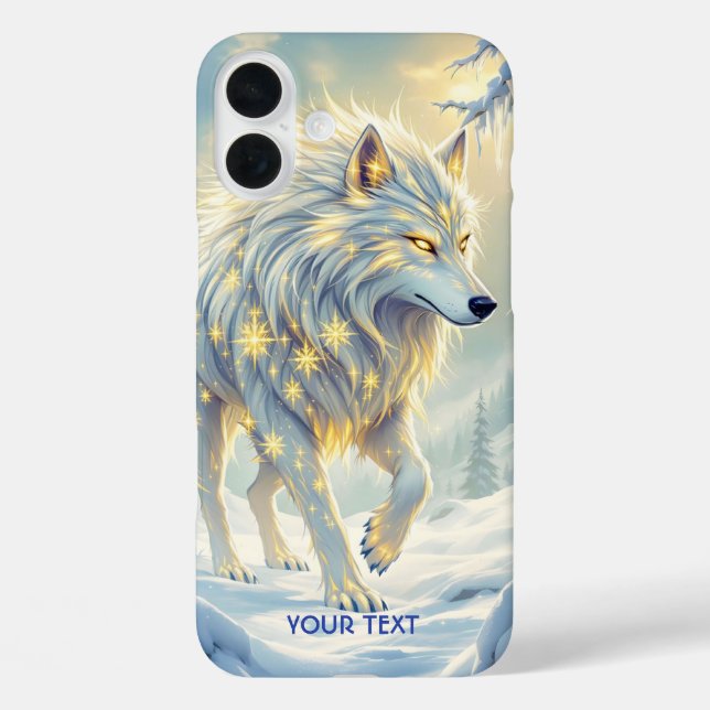 Fantasy Cute  White Wolf Winter Case-Mate iPhone Case (Back)