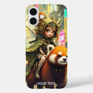 Fantasy Cute Wild Panda Ride iPhone 16 Plus Case