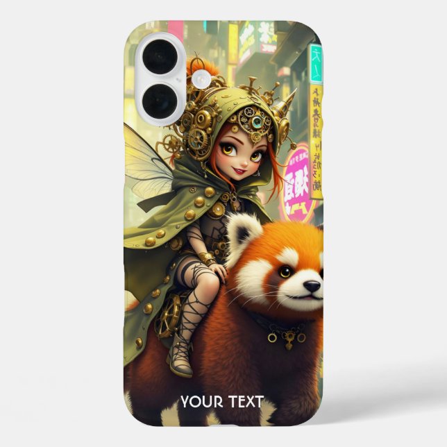 Fantasy Cute Wild Panda Ride Case-Mate iPhone Case (Back)