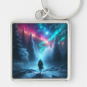 Fantasy Cute Winter Path Snow Key Ring