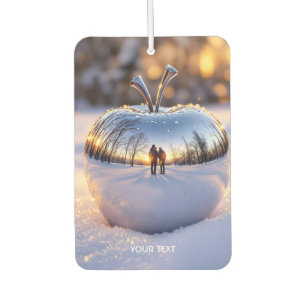Fantasy Cute Winter Snow Apple Car Air Freshener