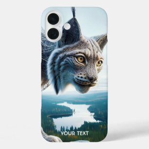 Fantasy Cute Wired Lynx Forest iPhone 16 Plus Case