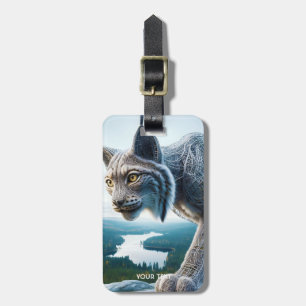Fantasy Cute Wired Lynx Forest Luggage Tag