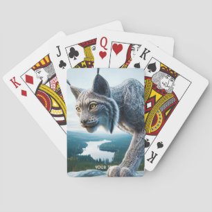 Fantasy Cute Wired Lynx Forest Playing Cards