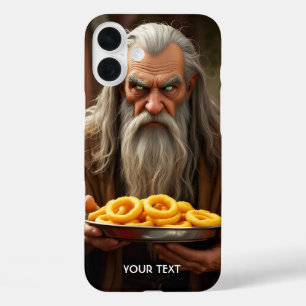 Fantasy Cute Wizard Onion Rings iPhone 16 Plus Case