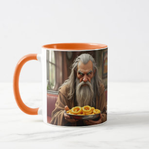 Fantasy Cute Wizard Onion Rings Mug