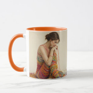 Fantasy Cute Woven Wrapped Yarn Mug