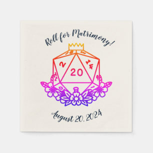Fantasy D&D Wedding/Bachelorette Party Napkin