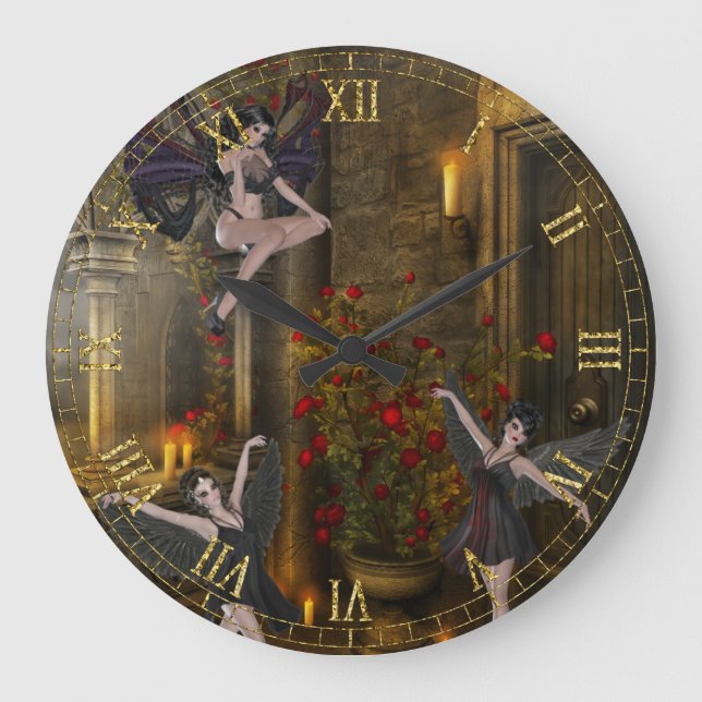 Fantasy Dancing on the Balcony Wall Clock (Front)