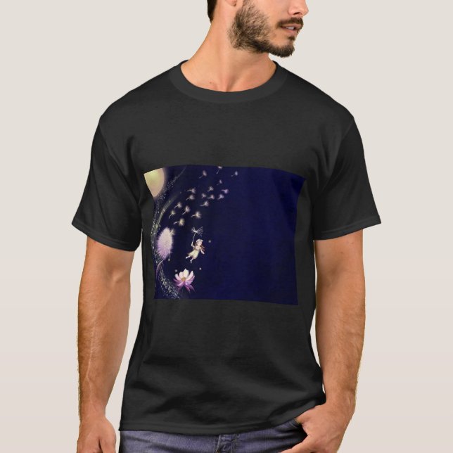 Fantasy Dandelion Moon T-Shirt (Front)