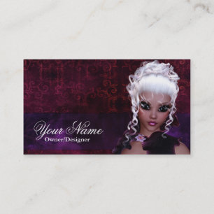 Fantasy Dark Skin Dark Gothic Style Business Card