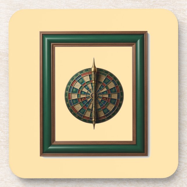 Fantasy Dart Board With Futuristic Dart Coaster (Front)