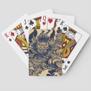 Fantasy Demons - Japanese Woodcut Style (2) Playing Cards