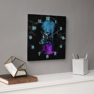 Fantasy Design | Cryptocurrency | Ethereum Marble  Square Wall Clock