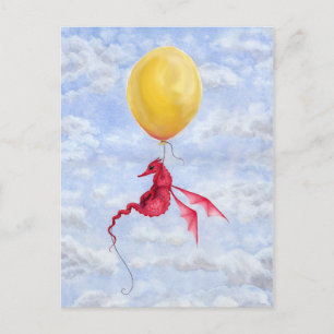 Fantasy Dragon Art Postcard - Up in the Air