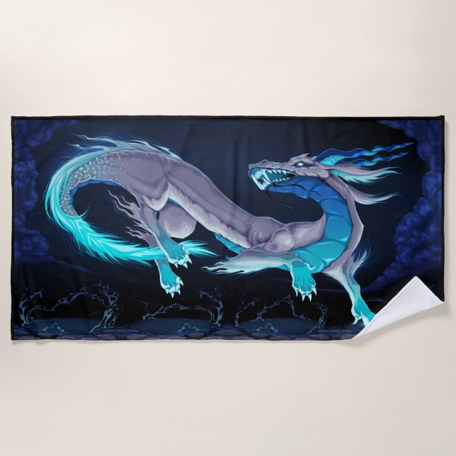 Fantasy Dragon Beach Towel (Front)