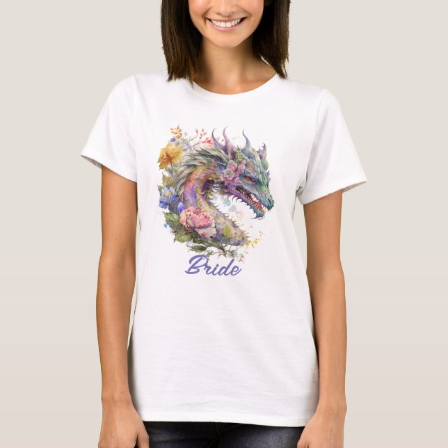 Fantasy Dragon Bride T-Shirt (Front)