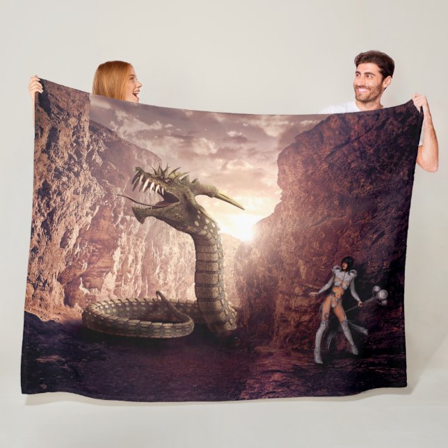 FANTASY DRAGON FLEECE BLANKET (In Situ)